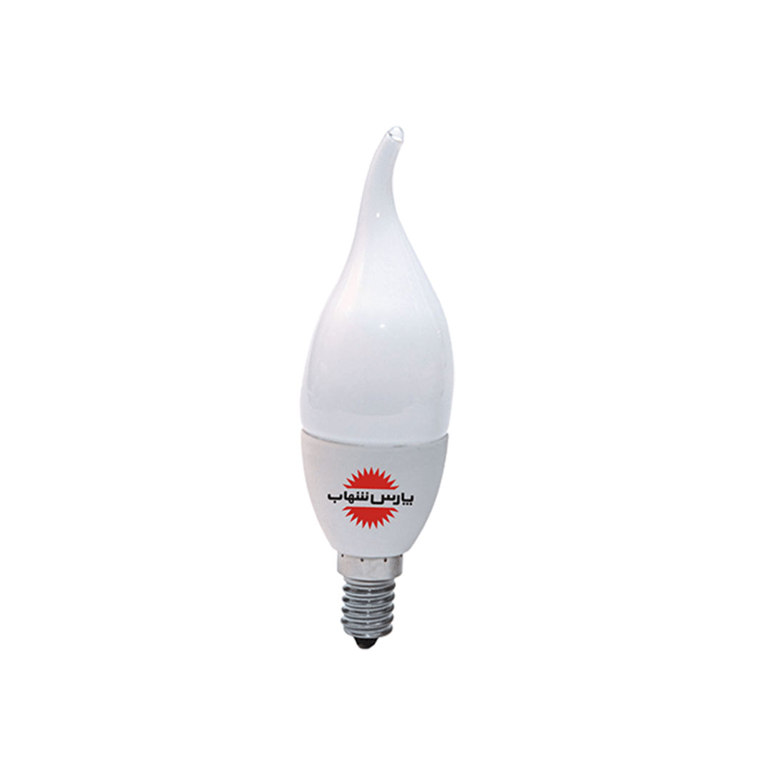 لامپ LED اشکی مات 6 وات پارس شهاب مدل  6W LED Candle SMD Frosted