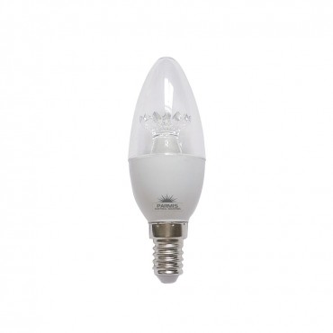 لامپ LED شمعی شفاف 8 وات پارمیس مدل SMD LED CANDLE-CLEAR 8W