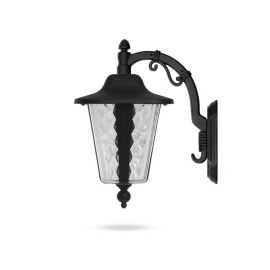 چراغ LED حیاطی دیواری شب تاب مدل اطلس با شاخه کلاسیک سرازیر