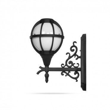 چراغ LED حیاطی دیواری شب تاب مدل مروارید با شاخه رز سربالا