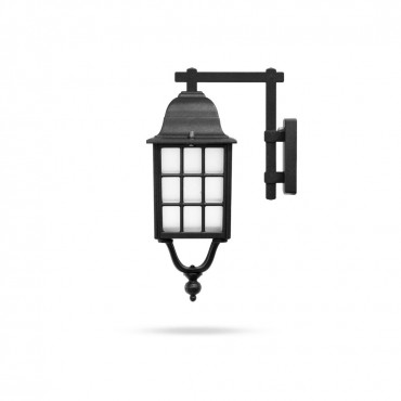 چراغ LED حیاطی دیواری شب تاب مدل مشبک با شاخه آرکا سرازیر