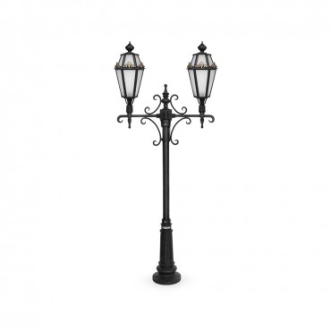 چراغ پارکی شب تاب مدل برنارد با شاخه باتیس و پایه نارون