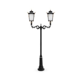 چراغ پارکی شب تاب مدل روژان با شاخه آرین و پایه نارون