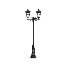 چراغ پارکی شب تاب مدل ماهنوس با شاخه سارینا سربالا و پایه ارغوان