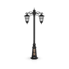 چراغ پارکی شب تاب مدل وندا با شاخه سارینا سرازیر و  پایه ارغوان