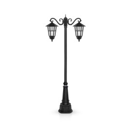 چراغ پارکی شب تاب مدل وندا با شاخه سناتور سرازیر و پایه صنوبر